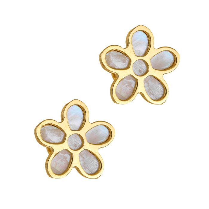 14k Flower earrings