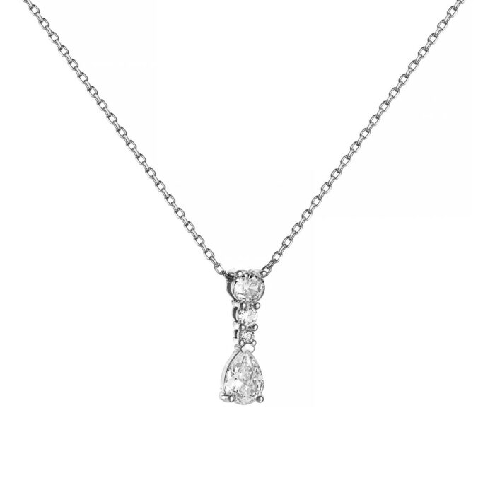 9.25 Ασημένιο κολιέ ροζέτα