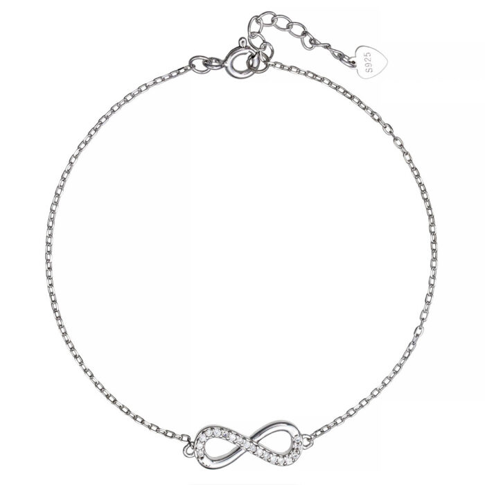 9.25 Ασημένιο  βραχιόλι άπειρο