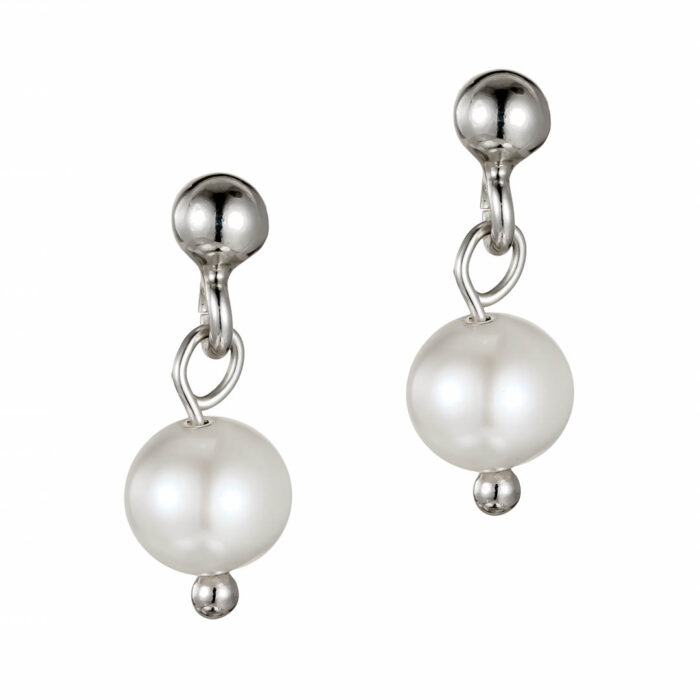 9.2 Ασημένιο σκουλαρίκι κρεμαστό μαργαριτάρι