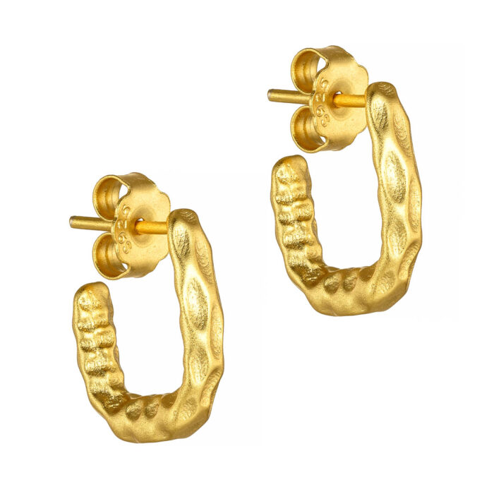 9.25  Επιχρυσωμένο ασημένιο σκουλαρίκι