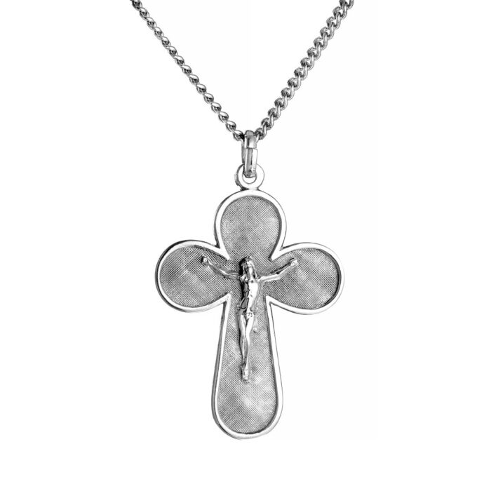 9.25 Ασημένιος ανδρικός σταυρός με αλυσίδα