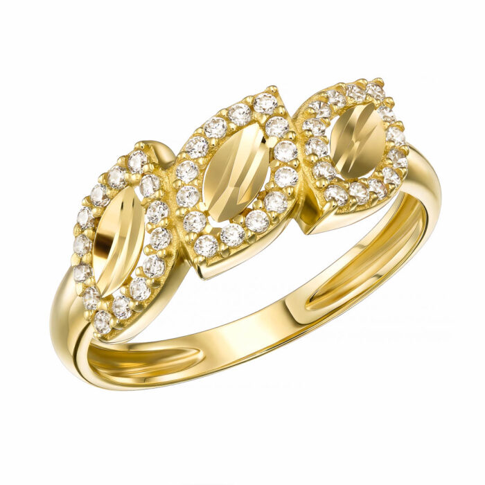 14k Δαχτυλίδι με ιδιάιτερο σχέδιο