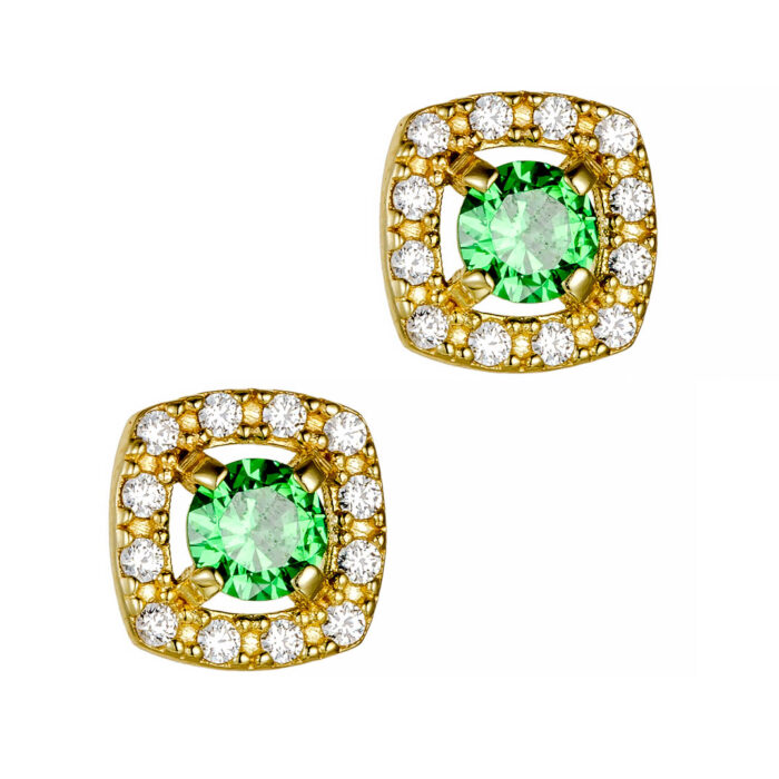 9k Σκουλαρίκι ροζέτα