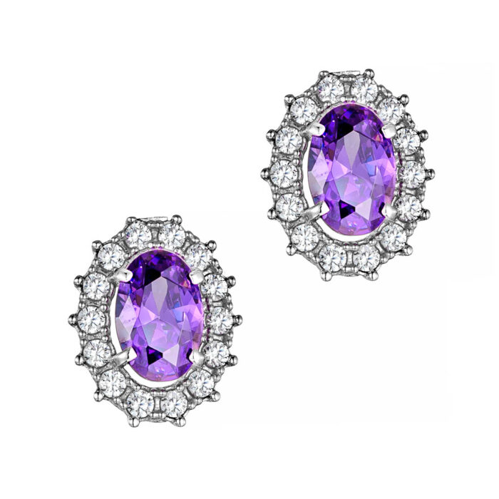 9k Σκουλαρίκι ροζέτα