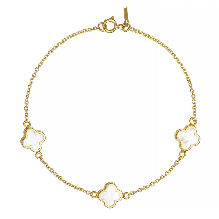 14k Βραχιόλι με φίλντισι σταυρουδάκια