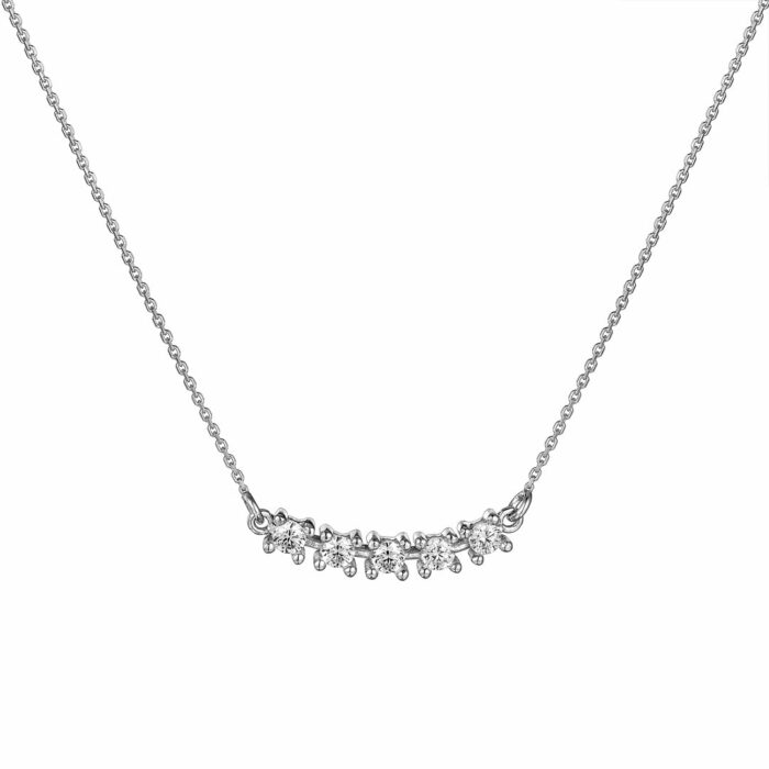 14k Κολιέ μονοπετράκια