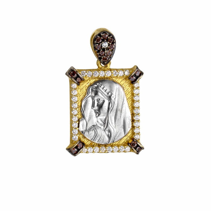 14k Φυλαχτό Παναγία πετράτη
