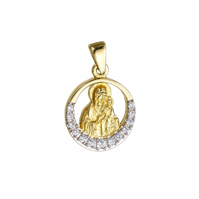14k Φυλαχτό Παναγία πετράτη