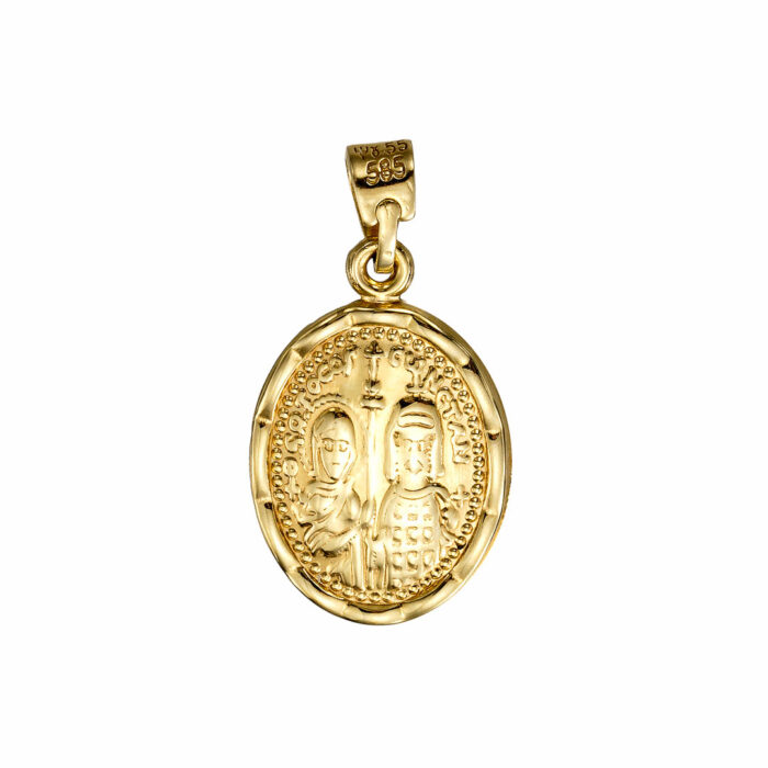 14k Φυλαχτό Κωνσταντινάτο – Παναγία