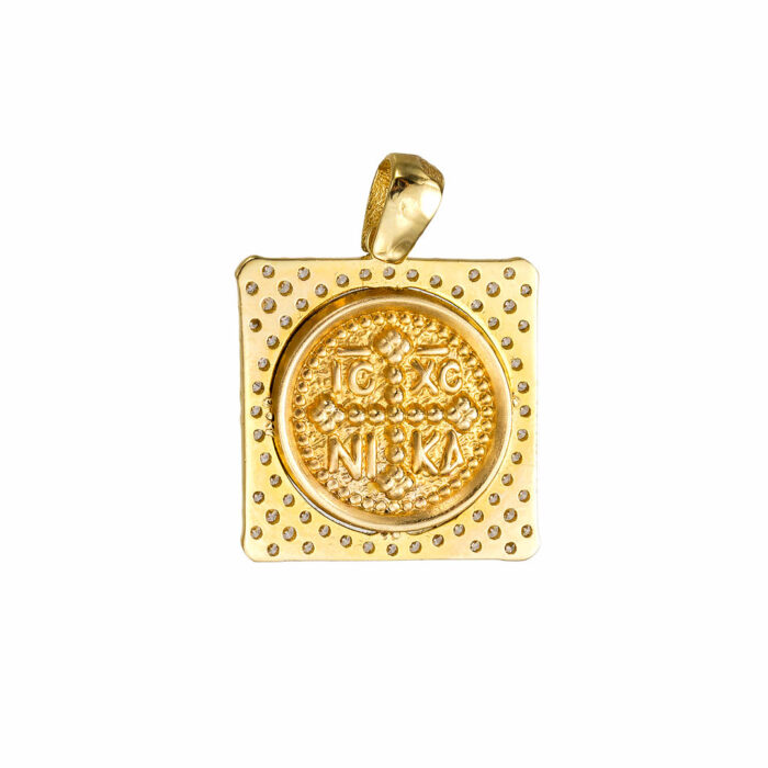 14k Φυλαχτό κωνσταντινάτο πετράτο