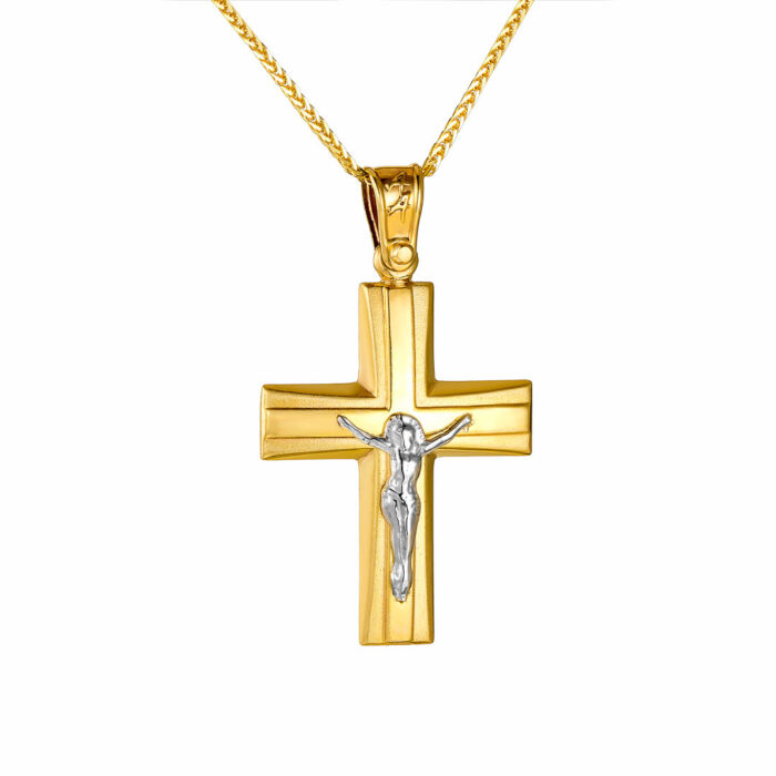 9k Σταυρός ανδρικός  με αλυσίδα