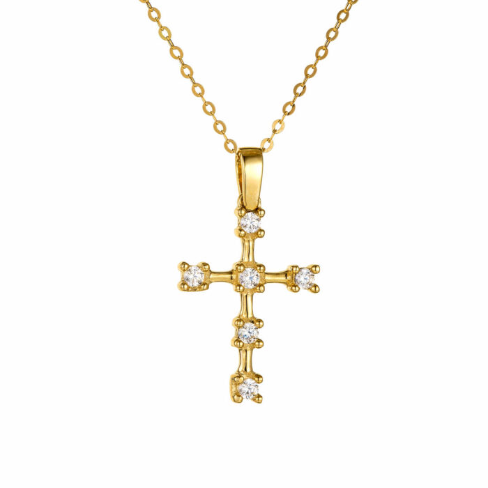 9k Σταυρός γυναικείος με αλυσίδα