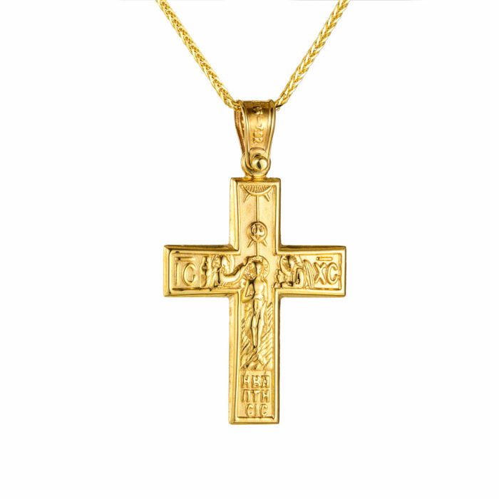 9k Σταυρός γυναικείος  με αλυσίδα