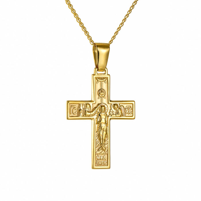 9k Σταυρός ανδρικός με αλυσίδα