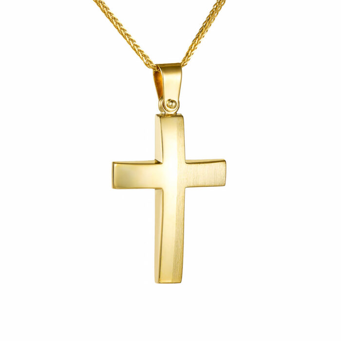 9k Σταυρός ανδρικός με αλυσίδα